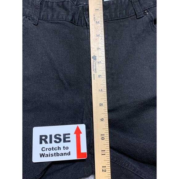 Chico's Platinum Bootcut Jeans Women Size XL Black Stretch Pockets Cotton Blend‎ - Picture 12 of 13